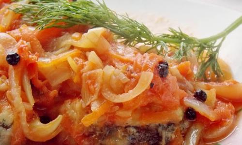 Рецепты минтая под маринадом из моркови и лука в духовке и мультиварке