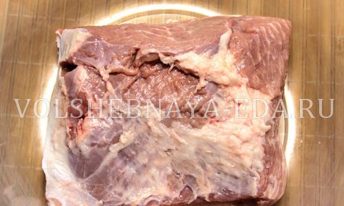 Буженина в духовке в фольге пошаговый рецепт с фото из свинины Как приготовить буженину из говядины с горчицей